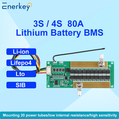 acheter Enerkey Standard NMC/LFP/LTO/SIB BMS 3S 4S 10A-80A Peak 150A avec NTC et matériel de cellule d'équilibrage BMS fabrication en ligne
