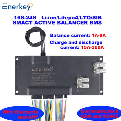 acheter Enerkey BMS Protection Véhicules électriques Smart Bms 16S 17S 18S 19S 20S 21S 22S 23S 24S 100A 200A 300A avec 8A équilibre actif fabrication en ligne