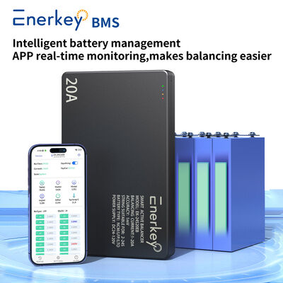acheter Enerkey Smart Bluetooth BMS Équilibrage Actif 20A Système de Gestion de Batterie Pour Batteries Li-ion LiFePO4 LTO 12V 24V 48V fabrication en ligne