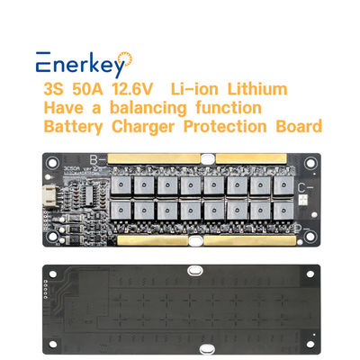 12.6V 3S 50A Balanceur actif BMS pour batterie au lithium ternaire Système de stockage domestique