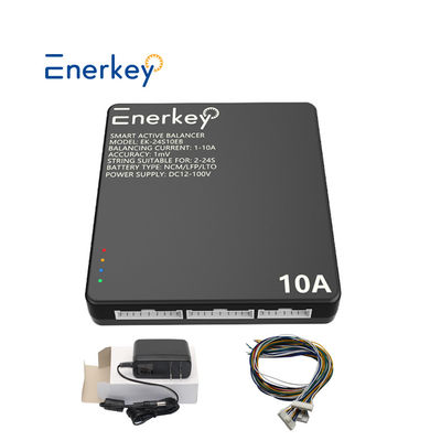 Consommation d'énergie de 10 W Balanceur actif noir intelligent 8A 4S 8S 16S 17S 24S BMS intelligent pour outil électrique