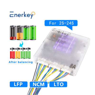 Enerkey BT Mobile App Équilibreur actif intelligent 8a Lifepo4 Équilibreur de cellules actives pour le stockage d'énergie RV