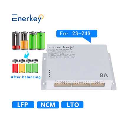 Enerkey 8s 10s 12s 16s 20s 8a Balanceur actif intelligent Plaque d'équilibrage de cellules de batterie au lithium