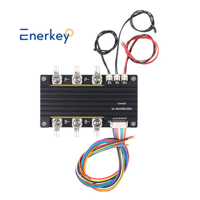 Enerkey 3,7V Li-ion Lifepo4 7S 24V 200A BMS Porte commune avec mesure de température d'équilibre pour chariot élévateur électrique