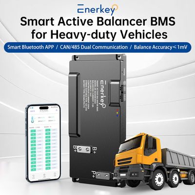 Carte de protection de batterie 16S-24S 200A 250A 300A BMS avec équilibrage actif 8A BT/CAN/RS485 pour batterie Lifepo4 li-ion de chariot élévateur électrique