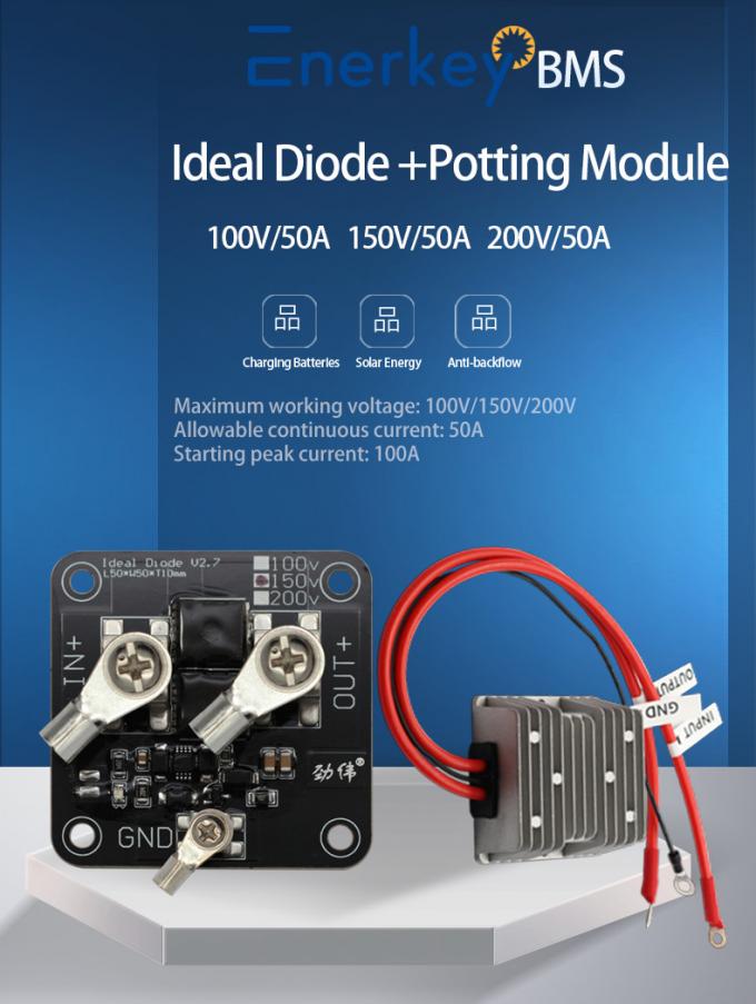 Diode Parfaite Haute Puissance 50A 12V-36V - Contrôleur Batterie Solaire Anti-Retour Protection Charge